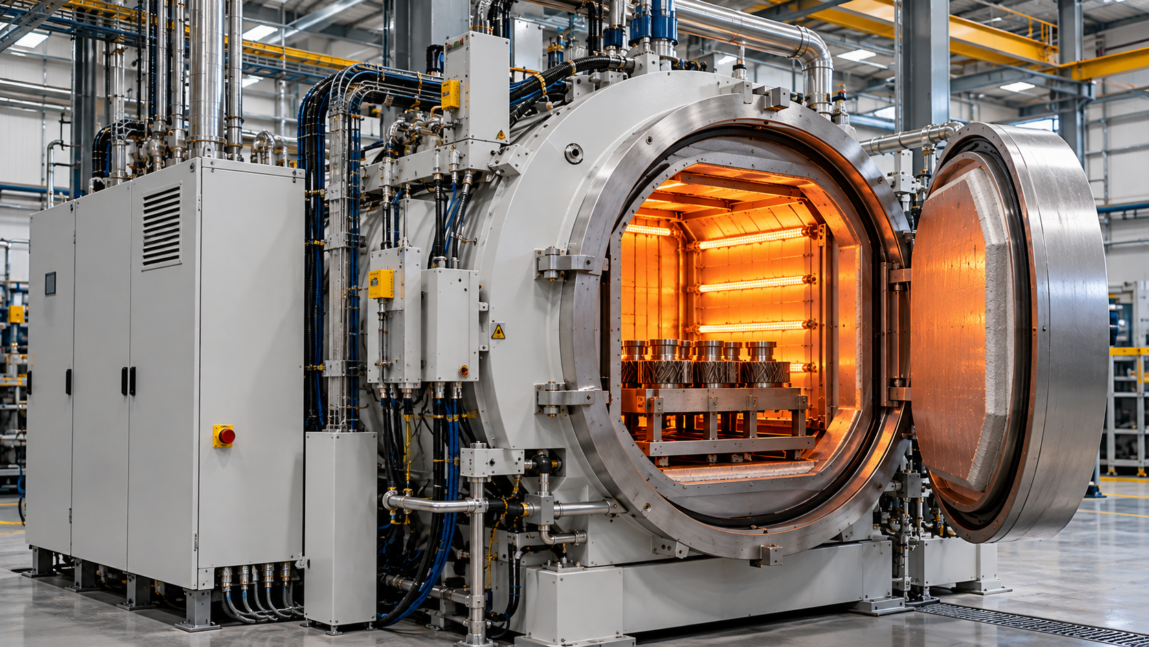Horno industrial automatizado de tratamiento térmico